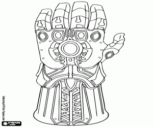 The Infinity Gauntlet coloring page