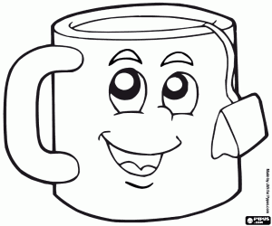 The infusion cup coloring page
