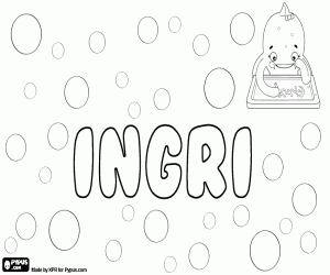 Ingri, variant of Ingrid coloring page