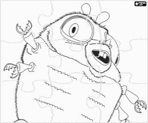 Insectosaurus puzzle coloring page