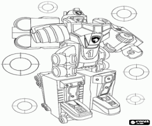 Intelligent robot of Transformers coloring page