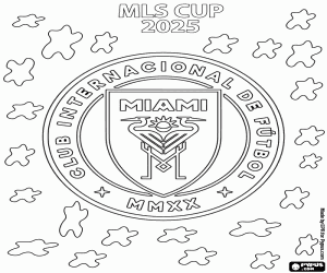 Inter Miami, MLS Cup 2025 coloring page