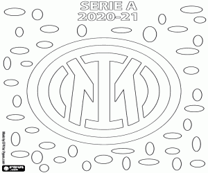 Inter Milan, champion 2020-2021 coloring page