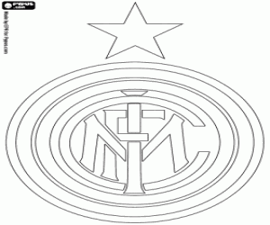 Inter Milan emblem coloring page