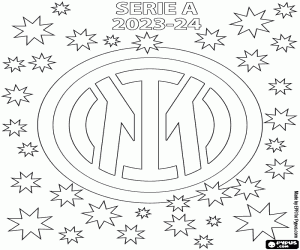 Inter Milan, Scudetto 2023-2024 coloring page