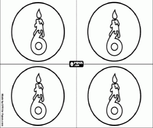 Invitation to my six years party coloring page