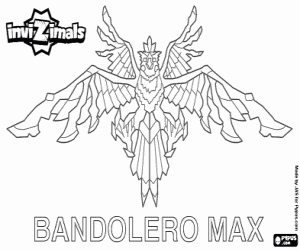An Invizimal crow Bandolero Max coloring page