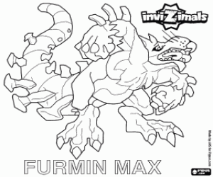 Invizimals of the sewers, Furmin Max coloring page