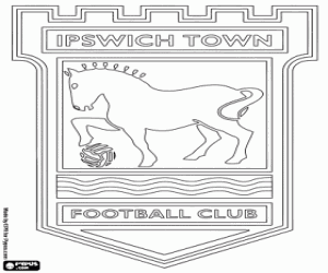 Ipswich Town shield coloring page