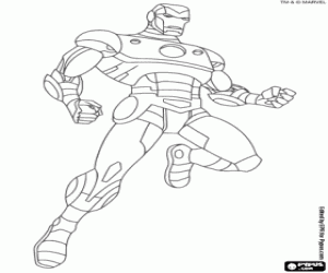 Iron Man of the Avengers coloring page