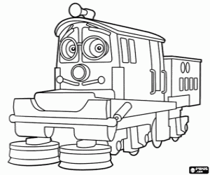 Irving, a Chuggington locomotive coloring page