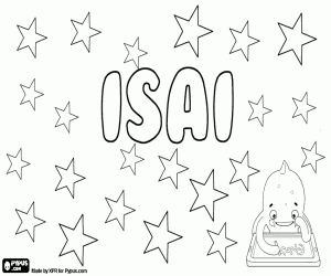 Isai, name in various languages coloring page
