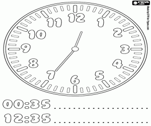 It's twenty-five to one coloring page