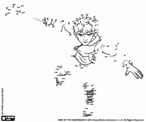 Jack Frost, dot to dot coloring page