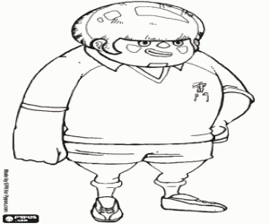 Jack Wallside of Inazuma Eleven coloring page
