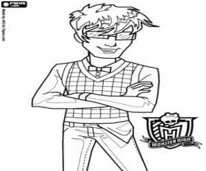 Jackson Jekyll, Monster High coloring page