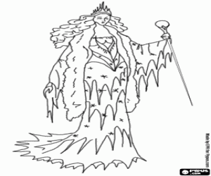 Jadis, White Witch,Chronicles Narnia coloring page