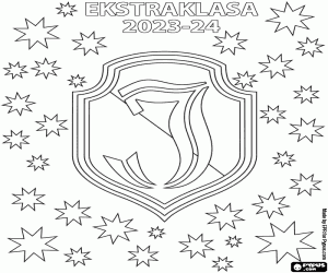 Jagiellonia, champion 2023-2024 coloring page