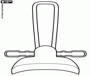 A Japanese ritual hat coloring page