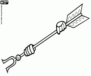 A japanese ritual weapon coloring page