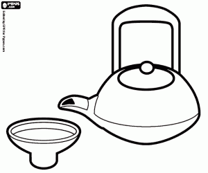 The Japanese Tea Ceremony coloring page