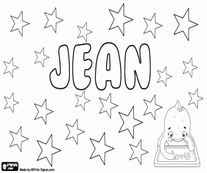 Jean, variant of Jane coloring page