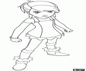 Jessica, a Gormiti character coloring page