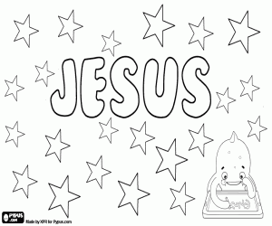 Jesus, Biblical name coloring page