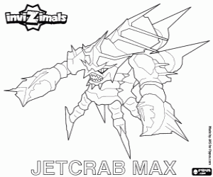 Jetcrab Max, Invizimals coloring page