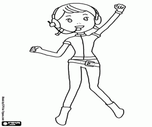 Jin of the rescue team coloring page