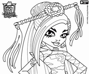 Jinafire Long, Monster High coloring page