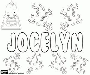 Jocelyn, derived from Gautselin coloring page