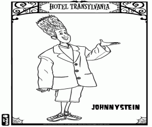 Johnnystein in Hotel Transylvania coloring page