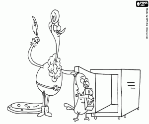 Jonathan and Posey from Pet Squad coloring page