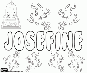 Josefine, German name coloring page