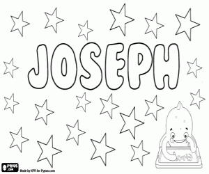 Joseph, name for child coloring page