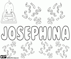 Josephina, variant of Josephine coloring page