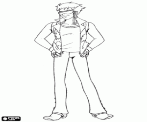 Josh Kirkcpatrick of Team Galaxy coloring page