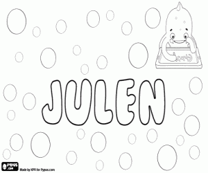 Julen, derived from Julianus coloring page
