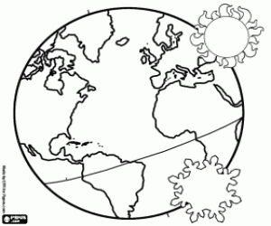 The june solstice coloring page