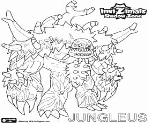 Jungleus, Invizimals Shadow Zone coloring page