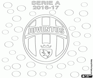 Juventus, champion 2016-2017 coloring page