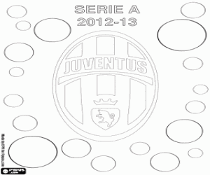 Juventus Turin, champion 2012-13 coloring page