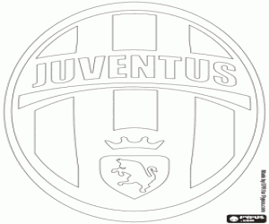 Juventus Turin emblem coloring page