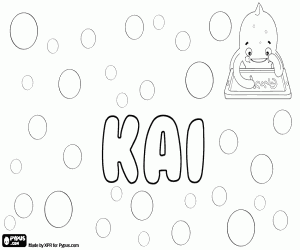 Kai, name in different languages coloring page