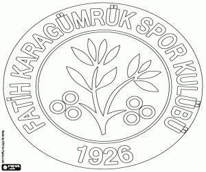 Karagümrük SK badge coloring page