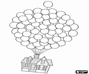 up house coloring pages