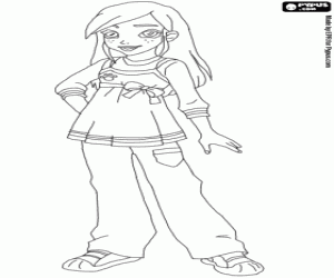 Kate from Pocketville coloring page