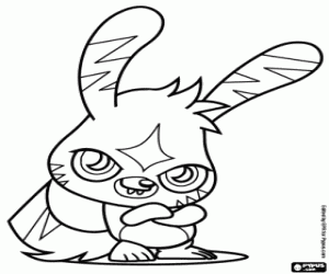 Katsuma, rabbit of Moshi Monsters coloring page