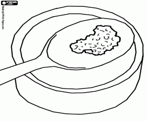 Kefir, a fermented milk coloring page
